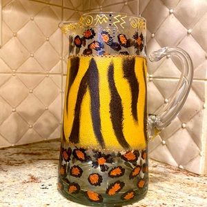 Smithereens handpainted pitcher